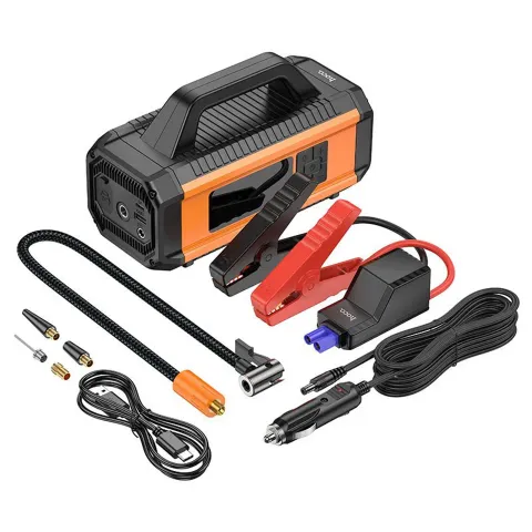 Meet the do-it-all Car Companion: Hoco QS4 Lighting + Air Pump + Emergency Start-Up Power Bank (10000mAh) $22,913.04+Tx