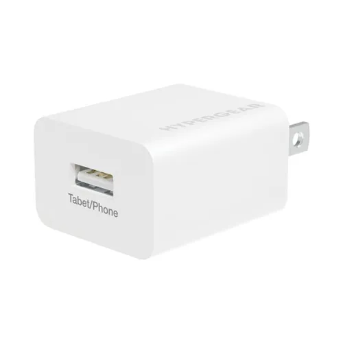 White USB wall charger